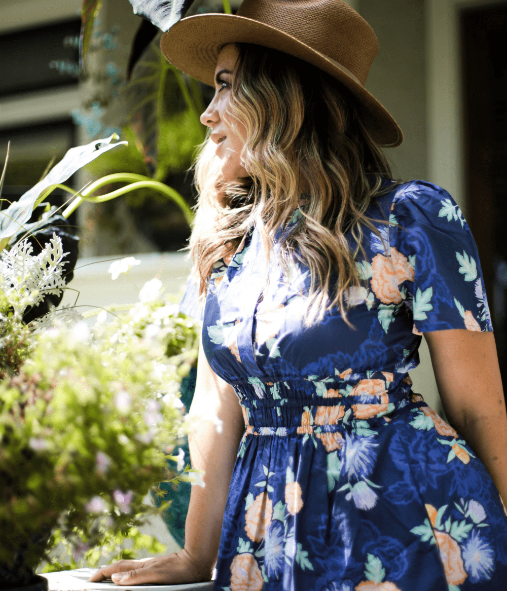 Amber McCude gazing into the distancew